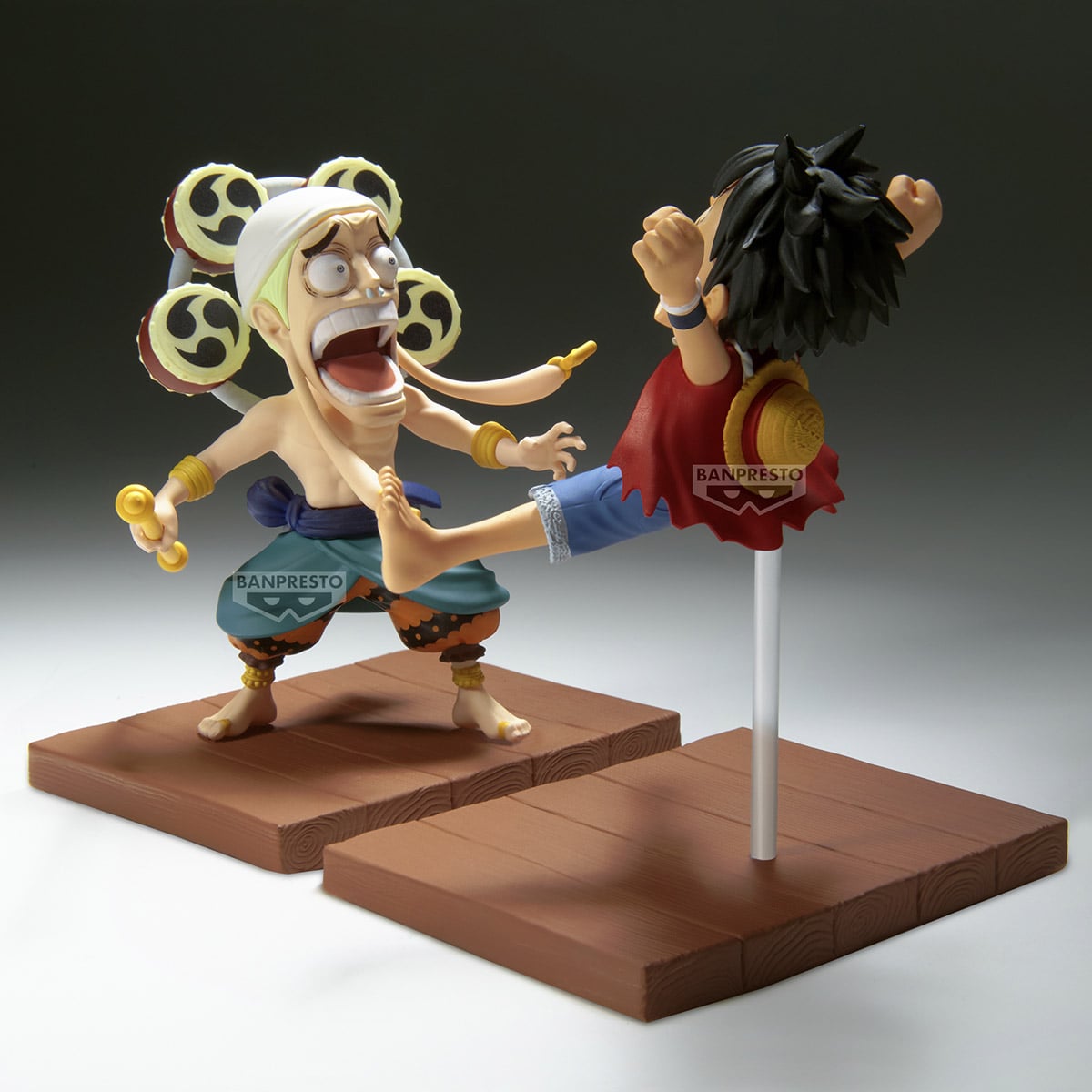 FIGURA COLECCIONABLE DE ONE PIECE WCF LOG STORIES LUFFY/ENEL - 4