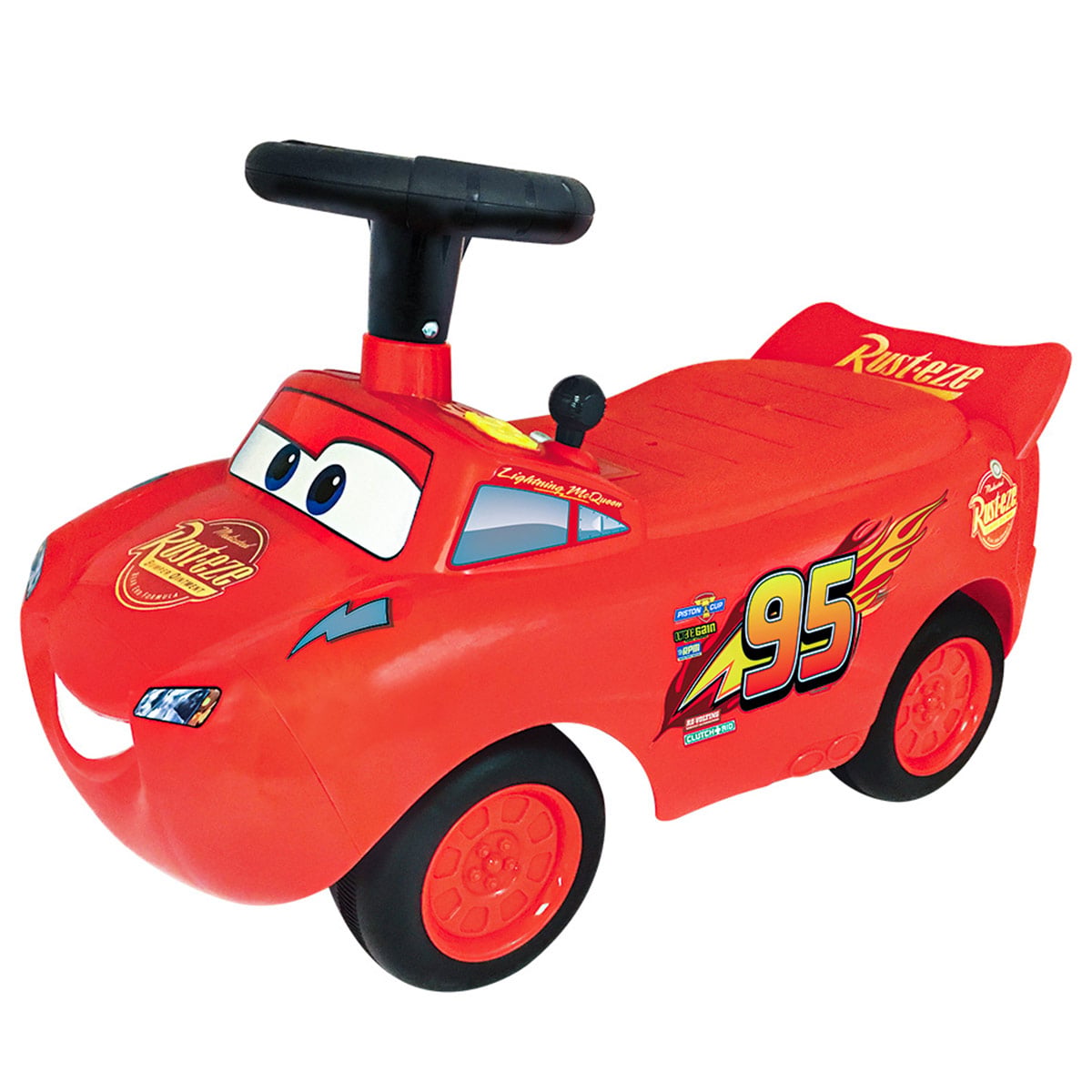 CORREPASILLOS CARRITO MONTABLE PARA NIÑOS DE RAYO MCQUEEN TURBO A TODO GAS - 1