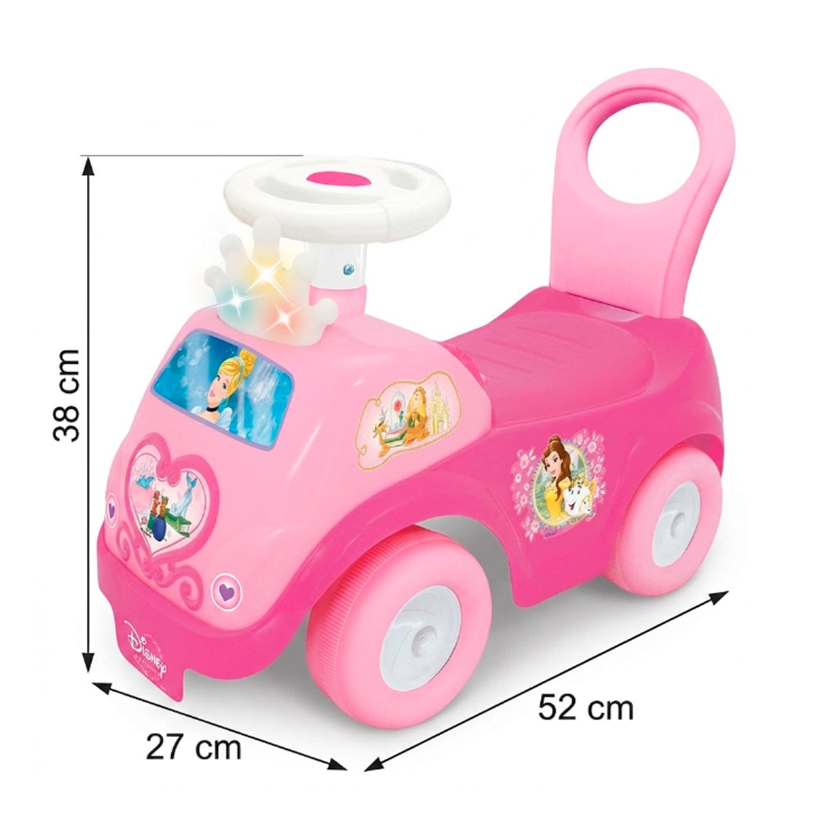 CORREPASILLOS CARRITO MONTABLE PARA NIÑOS DE PRINCESA BRILLANTE CARRITO MUSICAL Y PLASTILINAS - 5