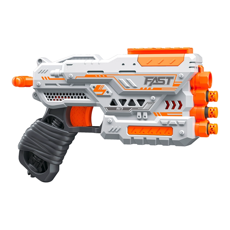 PISTOLA DE JUGUETE DE 12 DARDOS-BLANCO CON 24 DARDOS DE REGALO - 2