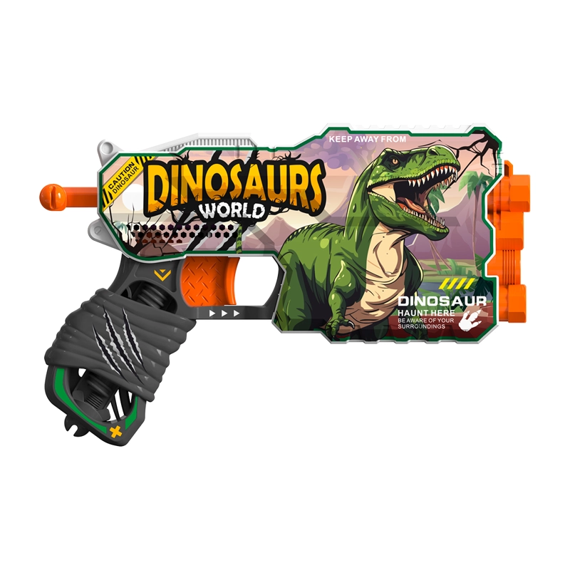 PISTOLA DE JUGUETE DE 12 DARDOS-DINOSAURS WORLD CON 24 DARDOS DE REGALO - 2