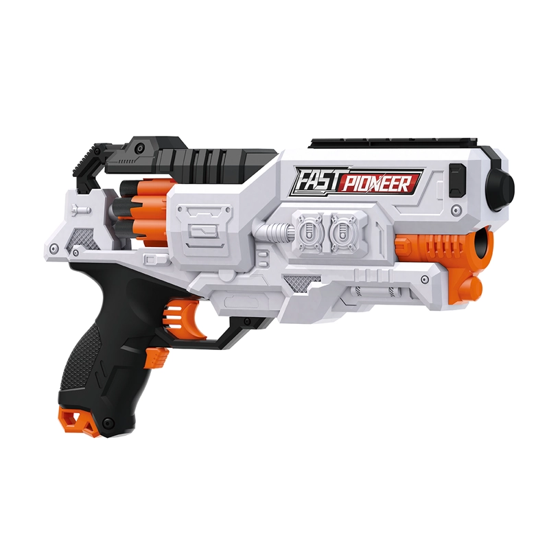 PISTOLA DE JUGUETE ELECTRICA DE 24 DARDOS BLANCO CON 24 DARDOS DE REGALO - 2