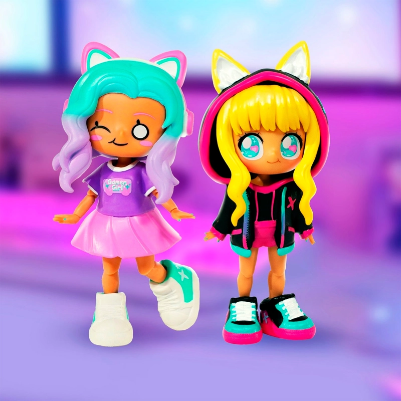 MUÑECA ANIMAKII KAWAII SET CYBERPUNK + GAMER - 2
