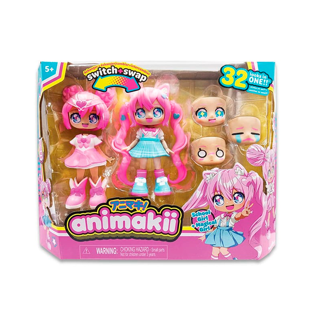 MUÑECA ANIMAKII KAWAII SET MAGICAL GIRL + SCHOOL GIRL - 3