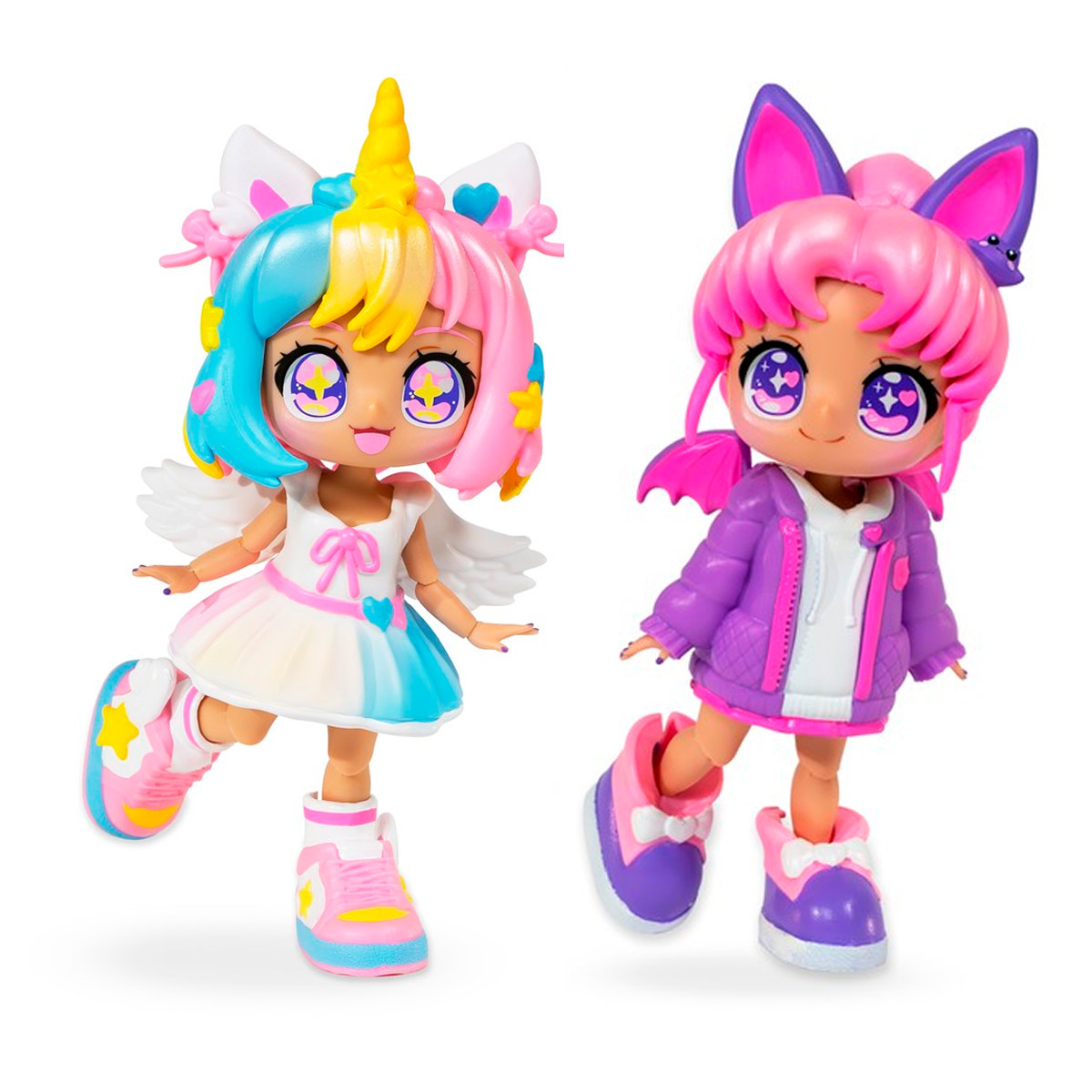 MUÑECA ANIMAKII KAWAII SET UNICORNIO + MURCIÉLAGO - 1
