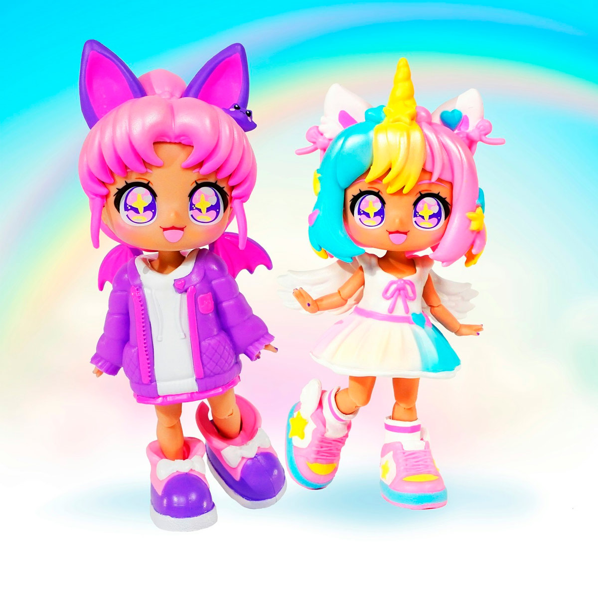 MUÑECA ANIMAKII KAWAII SET UNICORNIO + MURCIÉLAGO - 2