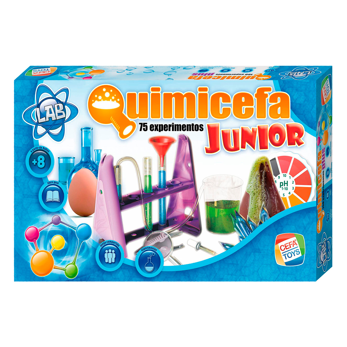 KIT DE CIENCIAS Y EXPERIMENTOS QUIMICEFA JR - 2