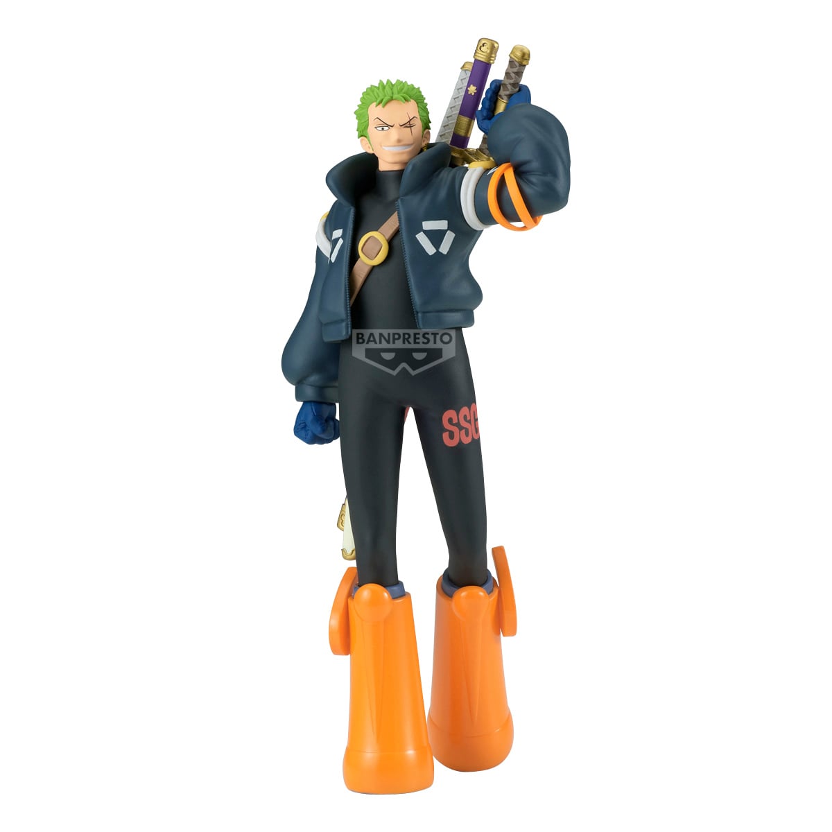 FIGURA COLECCIONABLE BANDAI DE ONE PIECE THE SHUKKO ZORO-VER EGGHEAD - 1