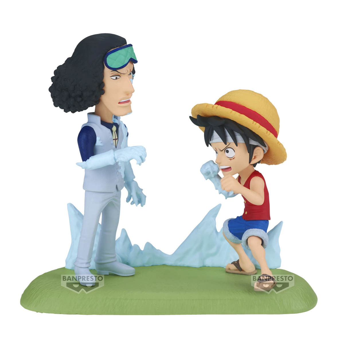 FIGURA COLECCIONABLE BANDAI DE ONE PIECE WCF LOG STORIES LUFFY VS KUZAN - 1