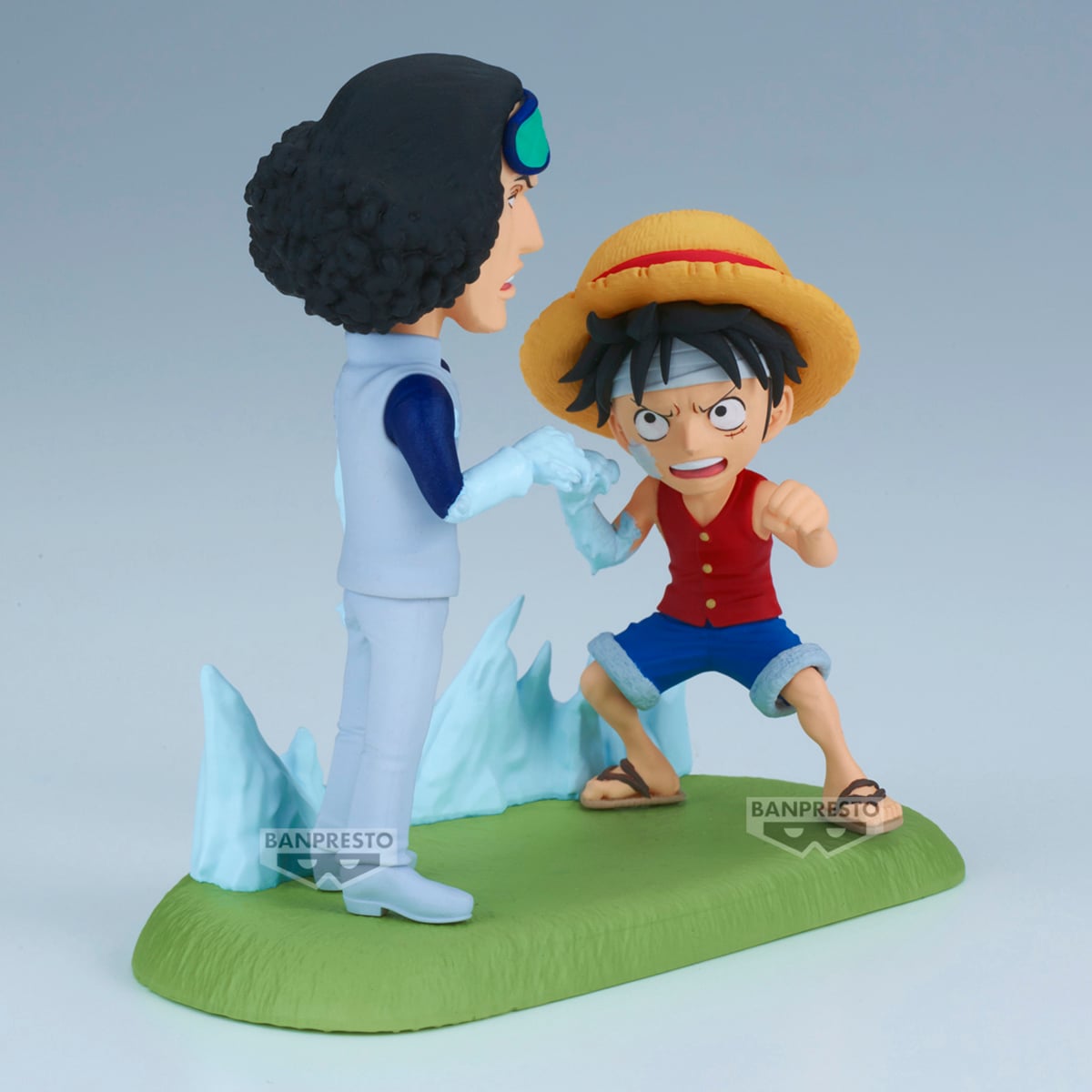 FIGURA COLECCIONABLE BANDAI DE ONE PIECE WCF LOG STORIES LUFFY VS KUZAN - 2