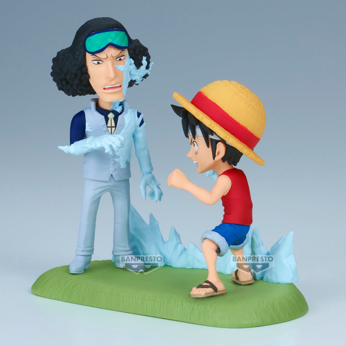 FIGURA COLECCIONABLE BANDAI DE ONE PIECE WCF LOG STORIES LUFFY VS KUZAN - 4
