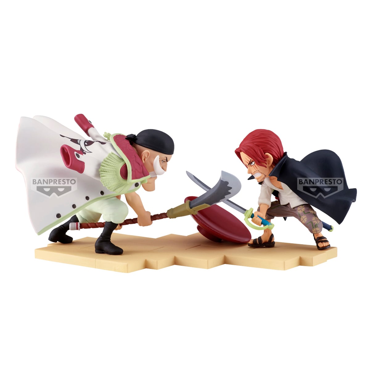 FIGURA COLECCIONABLE BANDAI DE ONE PIECE WORLD COLLECTABLE FIGURE LOG STORIES EDWARD.NEWGATE VS SHANKS - 1
