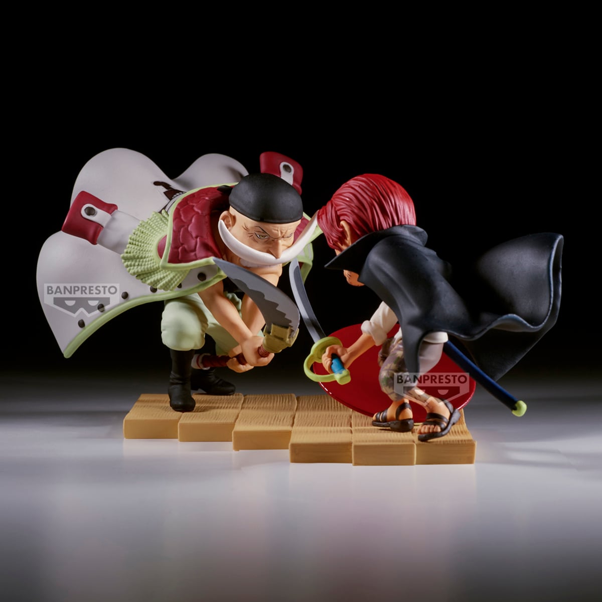 FIGURA COLECCIONABLE BANDAI DE ONE PIECE WORLD COLLECTABLE FIGURE LOG STORIES EDWARD.NEWGATE VS SHANKS - 2