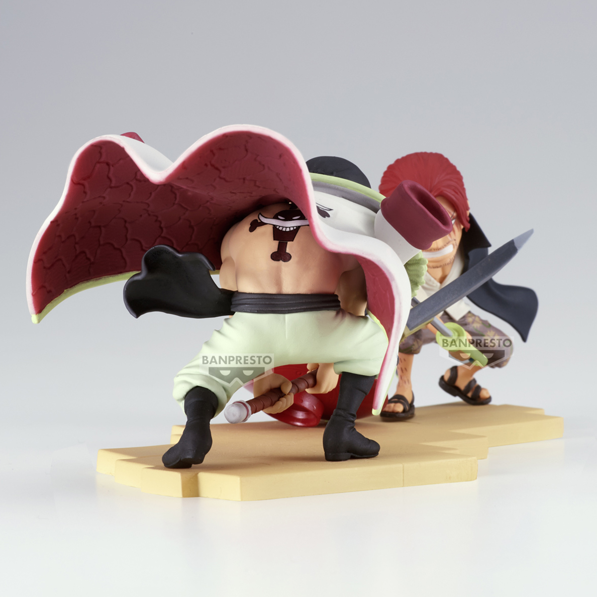 FIGURA COLECCIONABLE BANDAI DE ONE PIECE WORLD COLLECTABLE FIGURE LOG STORIES EDWARD.NEWGATE VS SHANKS - 3
