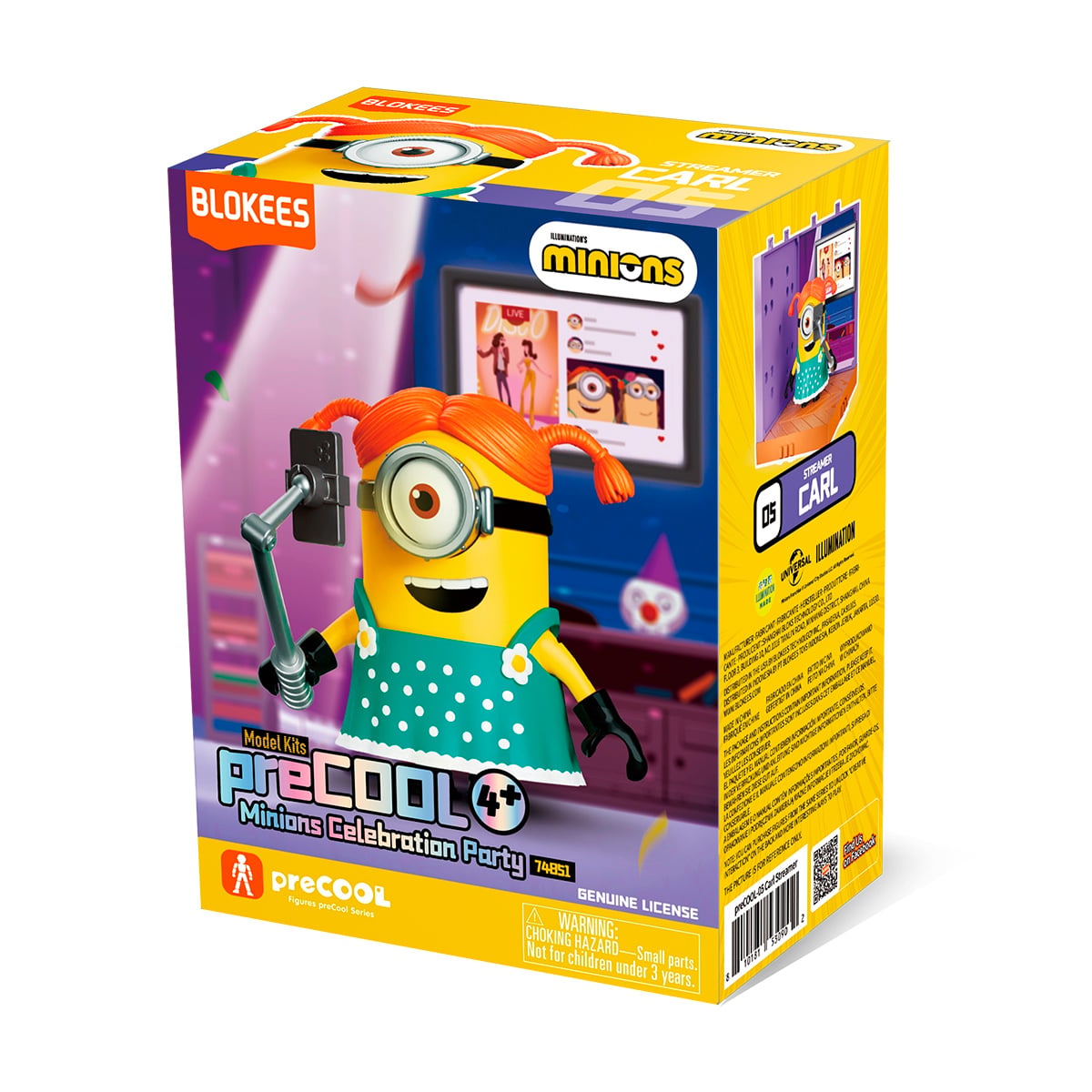 MODEL KIT DE BLOKEES MINIONS PRECOOL 02 CARL STREAMER - 3