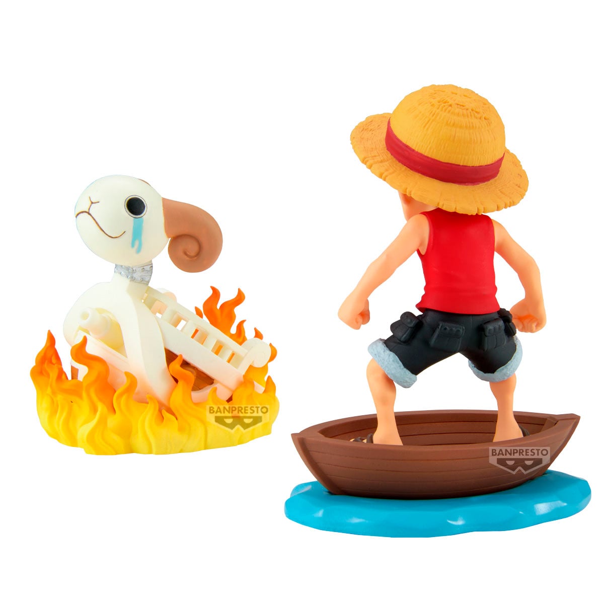 FIGURA COLECCIONABLE BANDAI DE ONE PIECE WCF LOG STORIES LUFFY-MERRY - 1