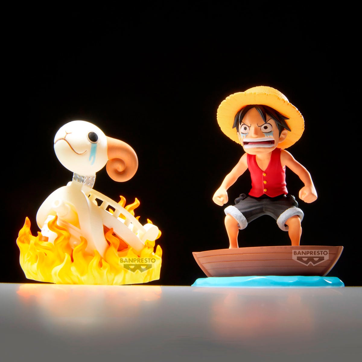 FIGURA COLECCIONABLE BANDAI DE ONE PIECE WCF LOG STORIES LUFFY-MERRY - 2