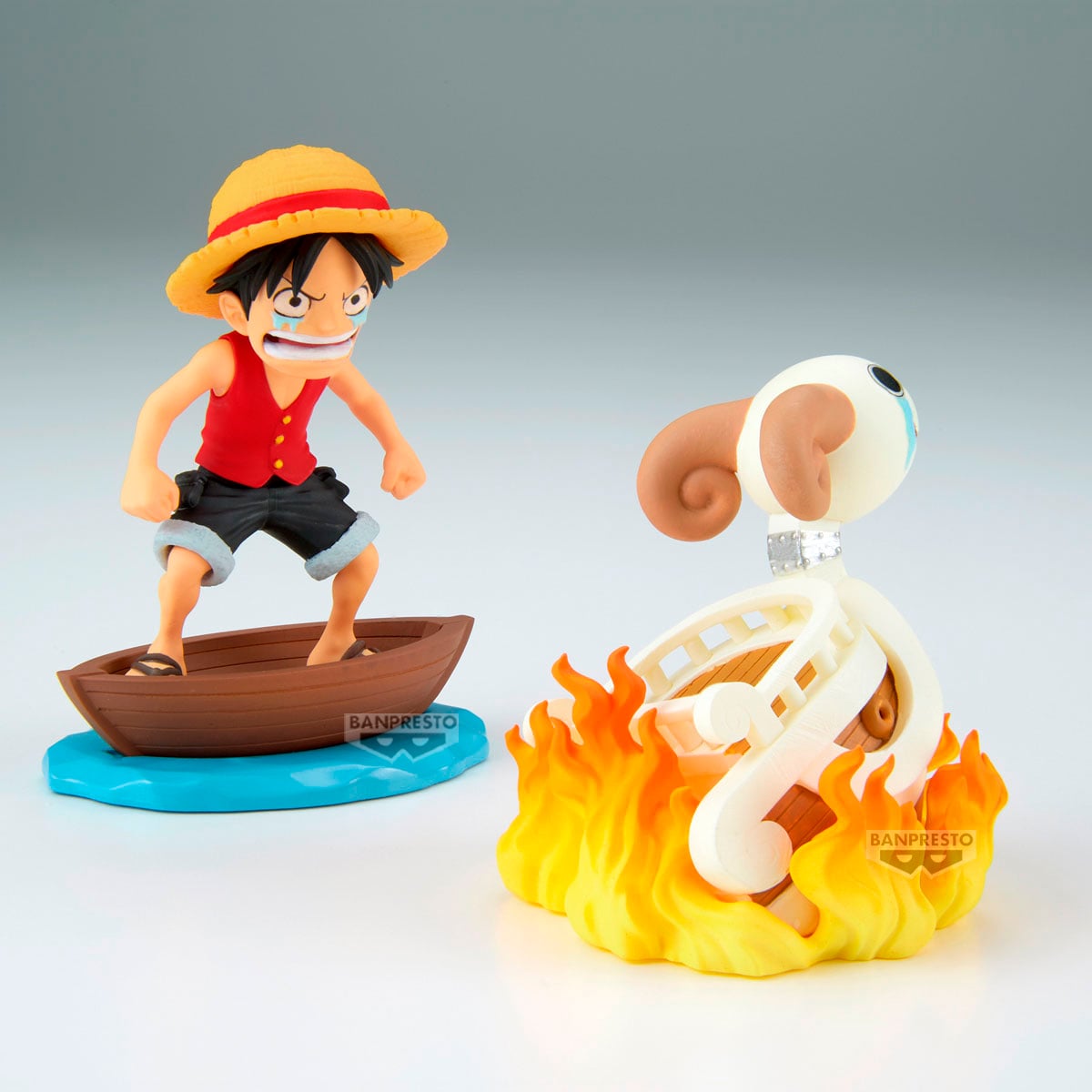 FIGURA COLECCIONABLE BANDAI DE ONE PIECE WCF LOG STORIES LUFFY-MERRY - 3