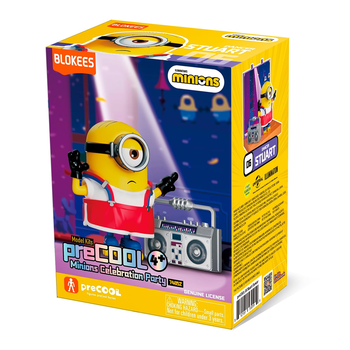 MODEL KIT DE BLOKEES MINIONS PRECOOL 02 STUART DANCER - 3