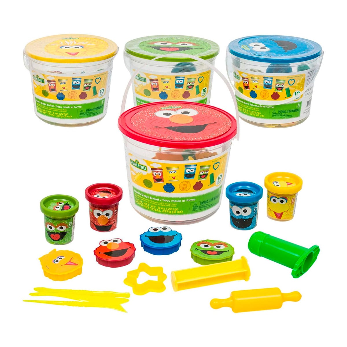PLASTILINAS DE PLAZA SESAMO SET DE MOLDES Y FORMAS SURTIDO - 1