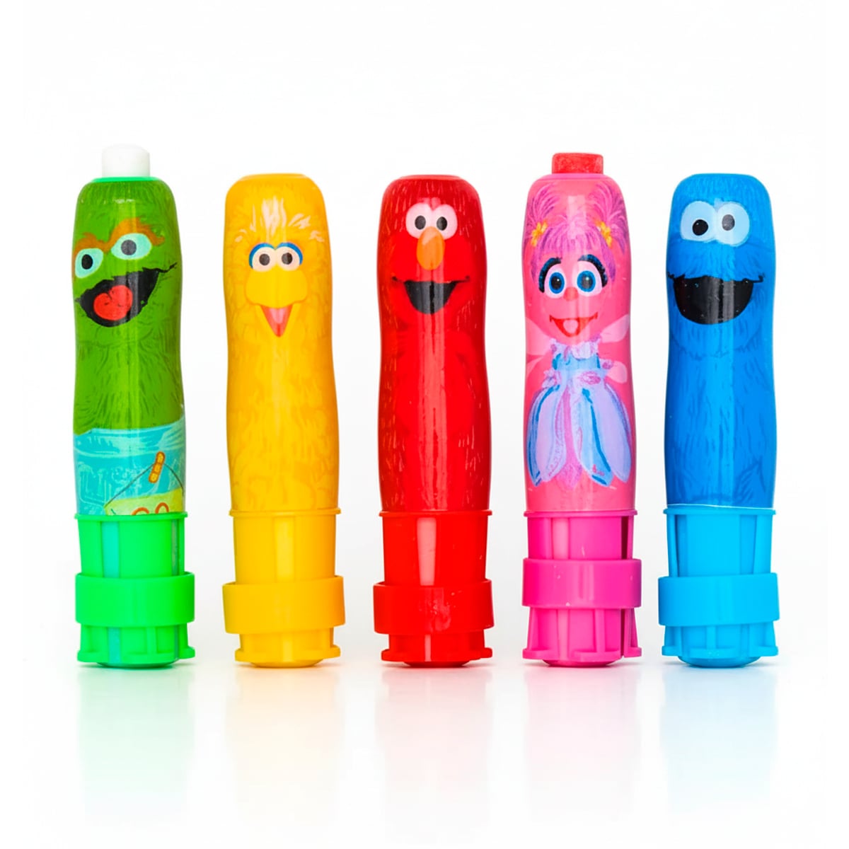 SOSTENEDOR PARA TIZAS O CRAYOLAS DE PLAZA SESAMO SET DE 5 - 3