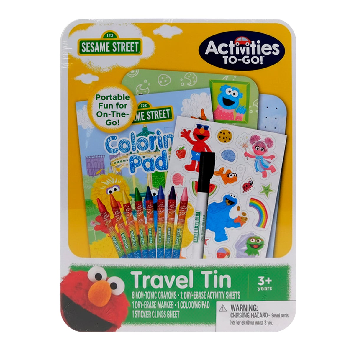 CRAYOLAS DE PLAZA SESAMO SET PARA COLOREAR Y PEGATINAS - 1
