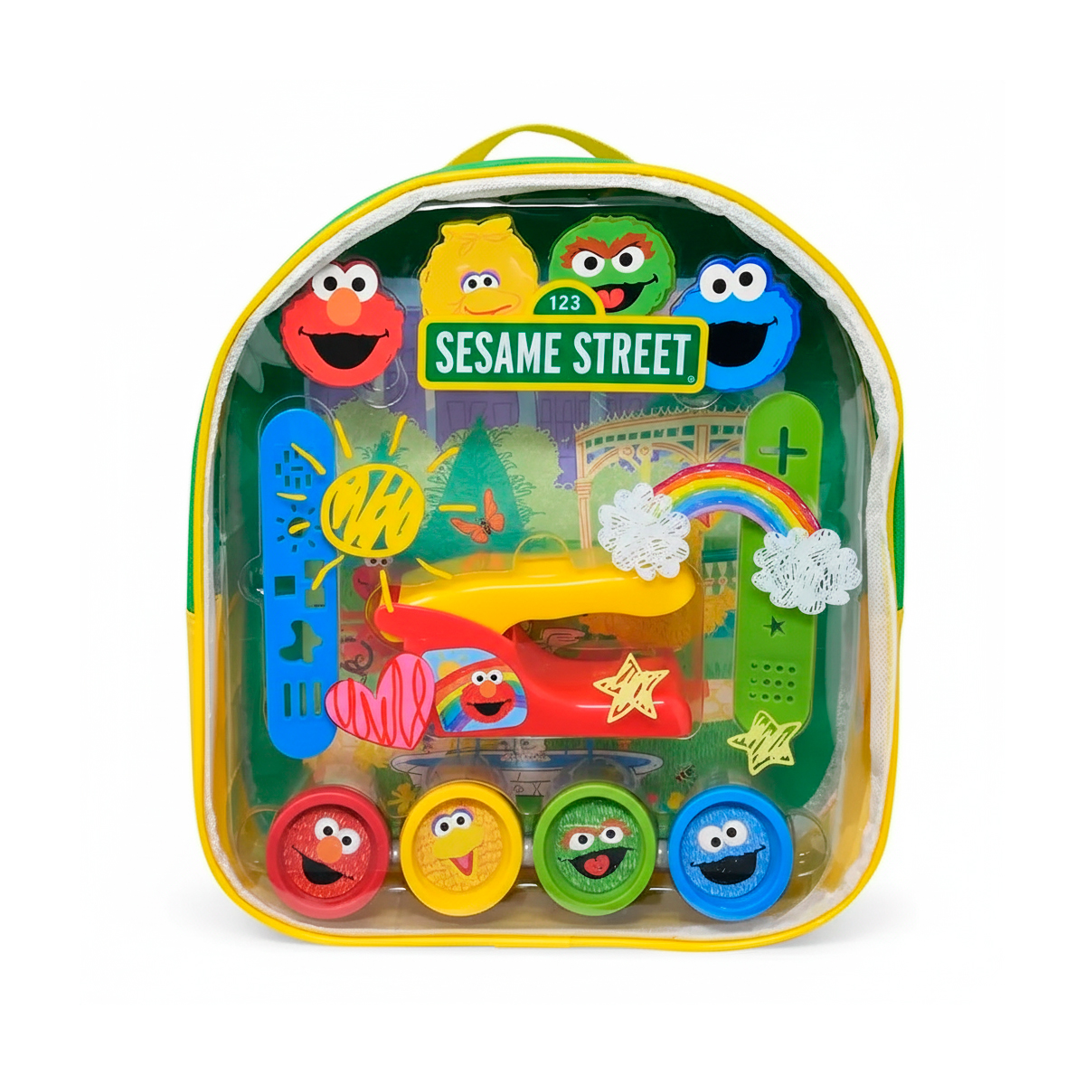 MOCHILA DE ACTIVIDADES CON PLASTILINAS DE PLAZA SESAMO - 1