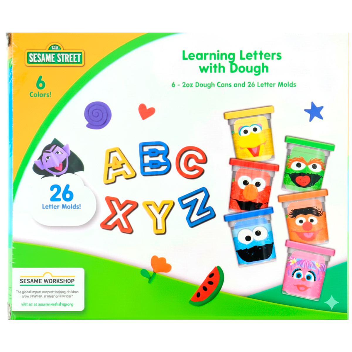 PLASTILINAS DE PLAZA SESAMO SET DE APRENDIZAJE ABECEDARIO - 2