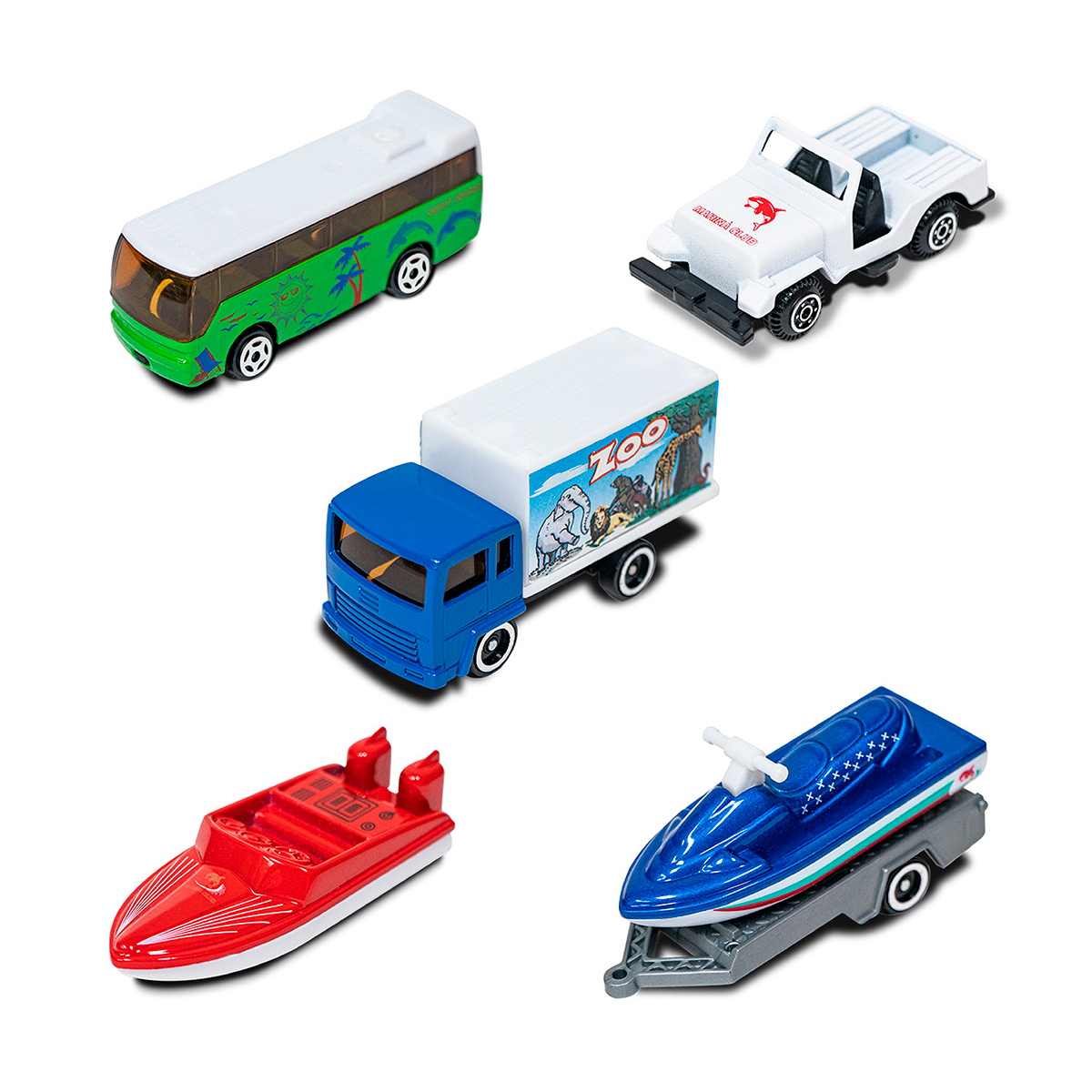 SET REGALO CIUDAD CON 5 AUTOS – VEHÍCULOS URBANOS EN MINIATURA PARA NIÑOS - 4