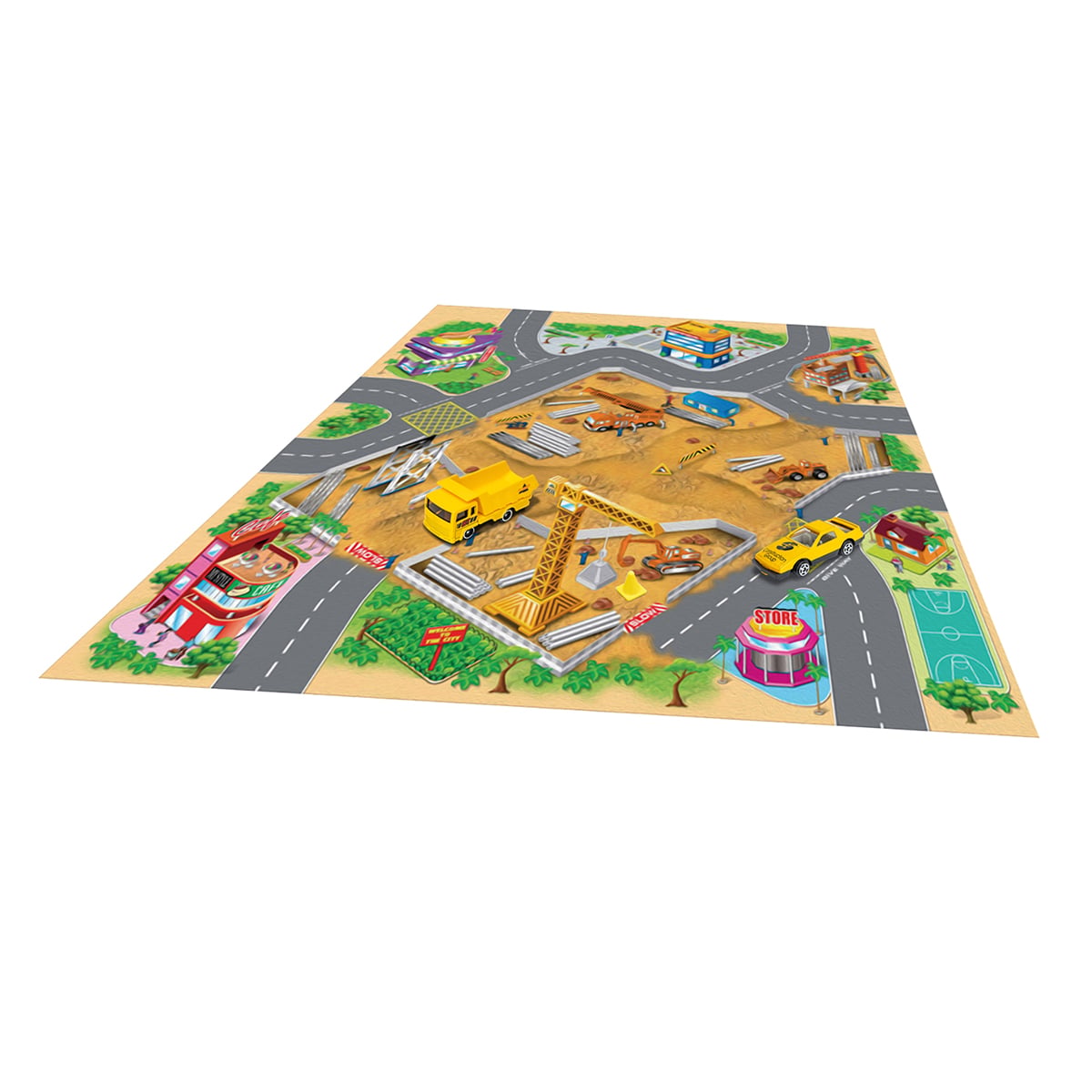 ALFOMBRA SENSORIAL DE JUEGO CON AUTOS – TAPETE DE VEHÍCULOS EN MINIATURA PARA NIÑOS - 4