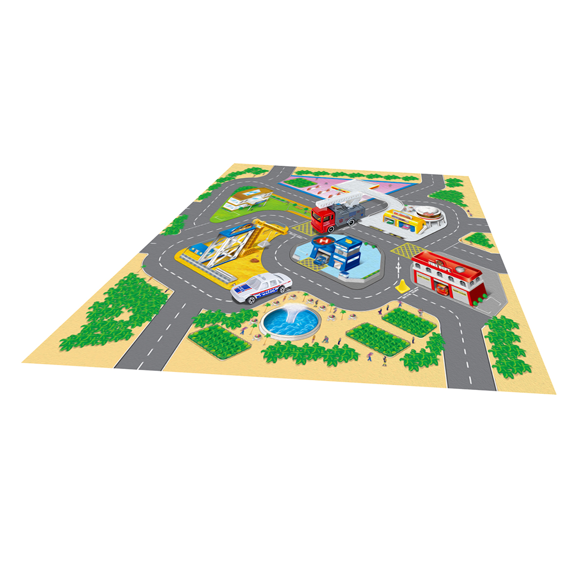 ALFOMBRA SENSORIAL DE JUEGO CON AUTOS – TAPETE DE VEHÍCULOS EN MINIATURA PARA NIÑOS - 5