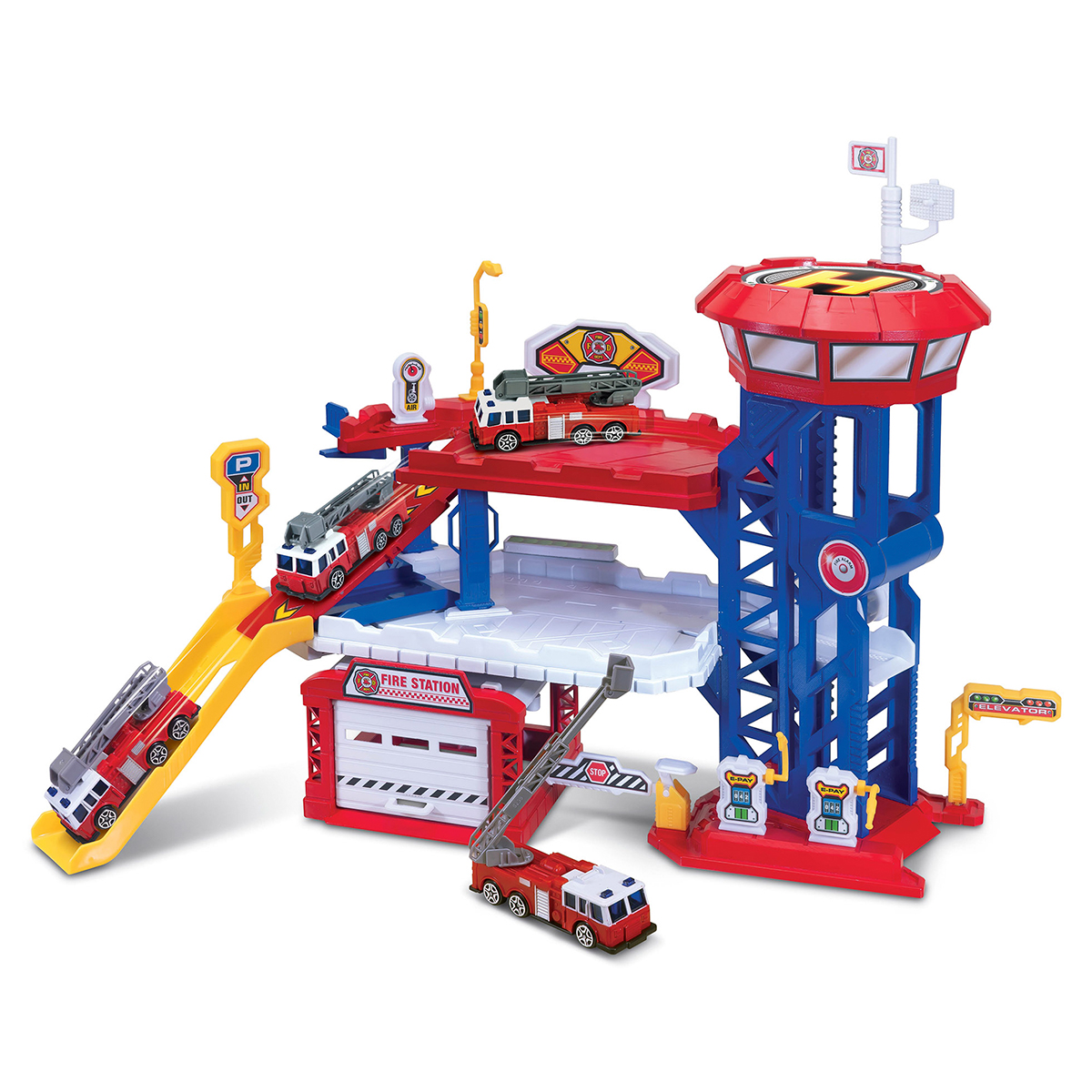 BASE DE EMERGENCIAS 36 PIEZAS – PLAYSET DE RESCATE CON VEHÍCULOS - 7