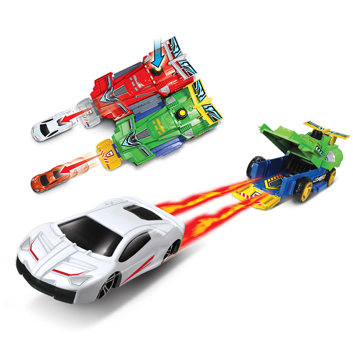 AUTOS DE CARRERAS CON LANZADOR – VEHÍCULOS DE ALTA VELOCIDAD PARA NIÑOS - 2
