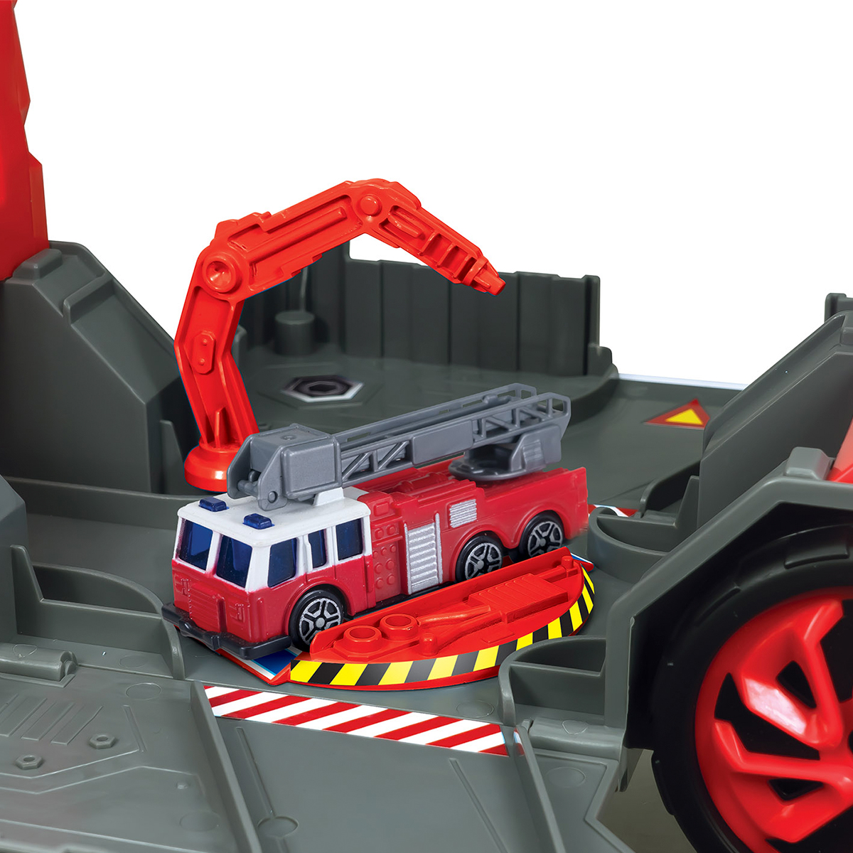 CAMIÓN DE BOMBEROS CON VEHÍCULOS – SET DE RESCATE DE JUGUETE PARA NIÑOS - 4