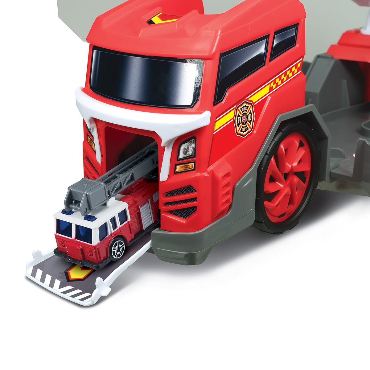 CAMIÓN DE BOMBEROS CON VEHÍCULOS – SET DE RESCATE DE JUGUETE PARA NIÑOS - 5