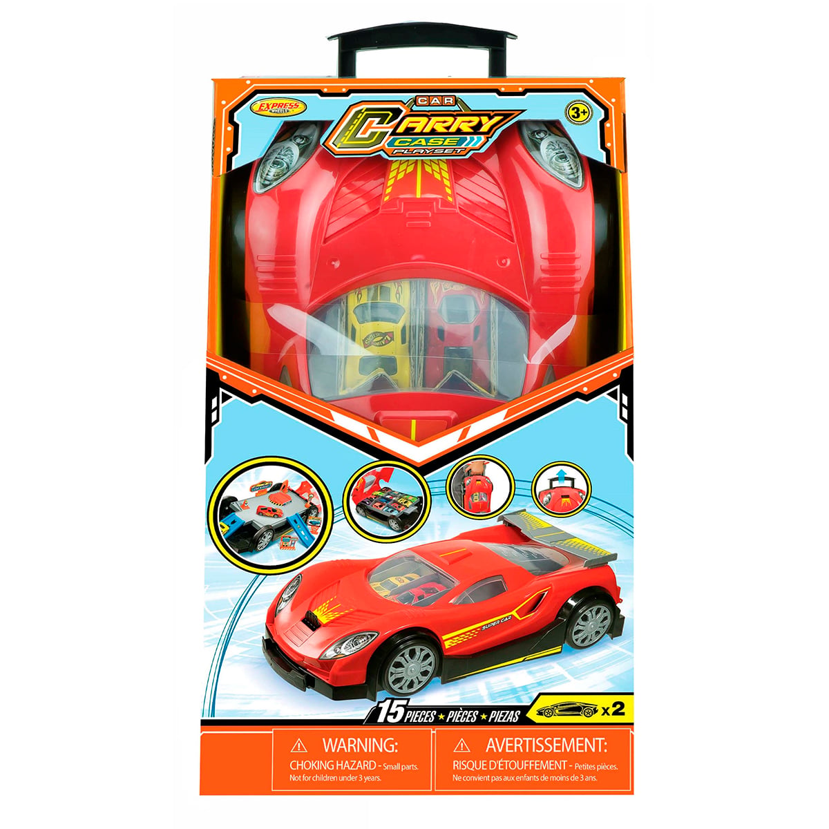 MALETÍN DE VIAJE CON AUTOS – ESTUCHE PORTÁTIL DE VEHÍCULOS EN MINIATURA - 1
