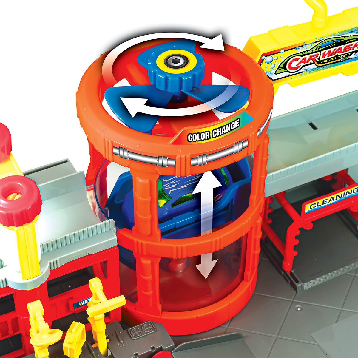 LAVADERO DE AUTOS MÁGICO – PLAYSET CON CAMBIO DE COLOR PARA NIÑOS - 2