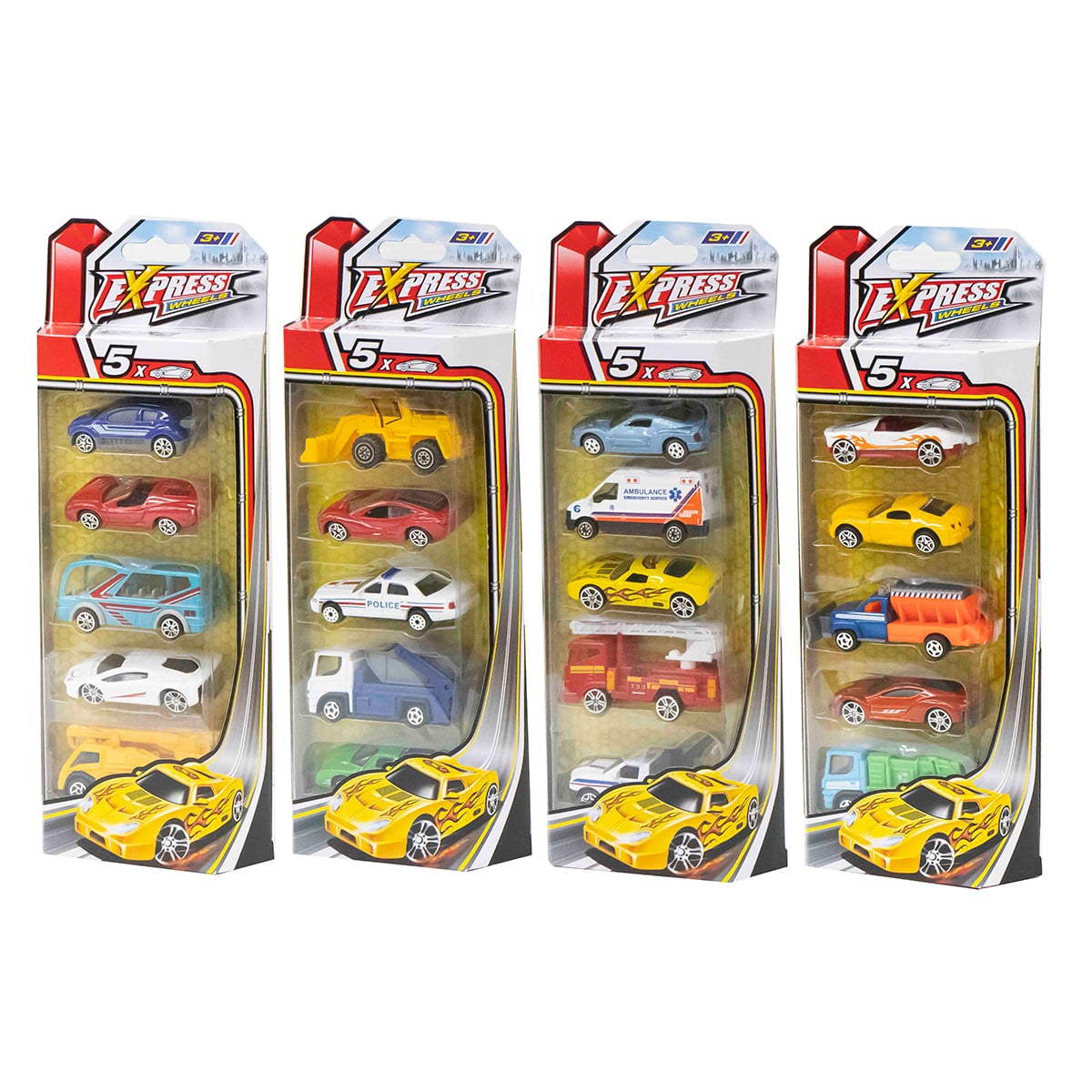 PACK ESPECIAL 5 AUTOS DE JUGUETE – VEHÍCULOS EN MINIATURA PARA NIÑOS - 1