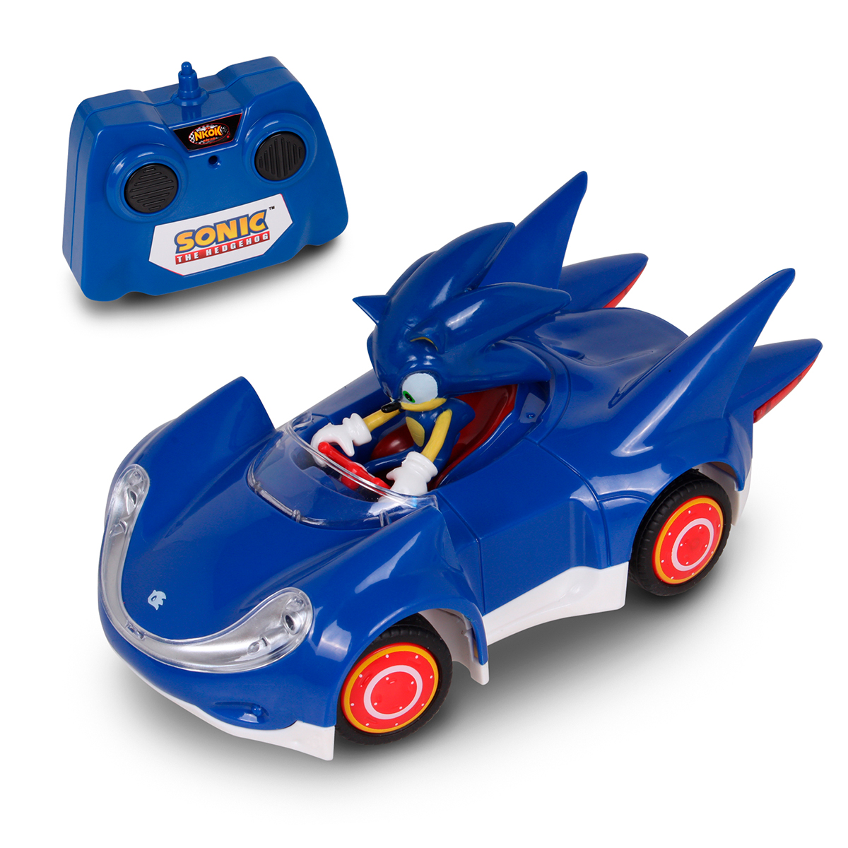 AUTO DE JUGUETE DE SONIC A CONTROL REMOTO GLOW RACER - 1