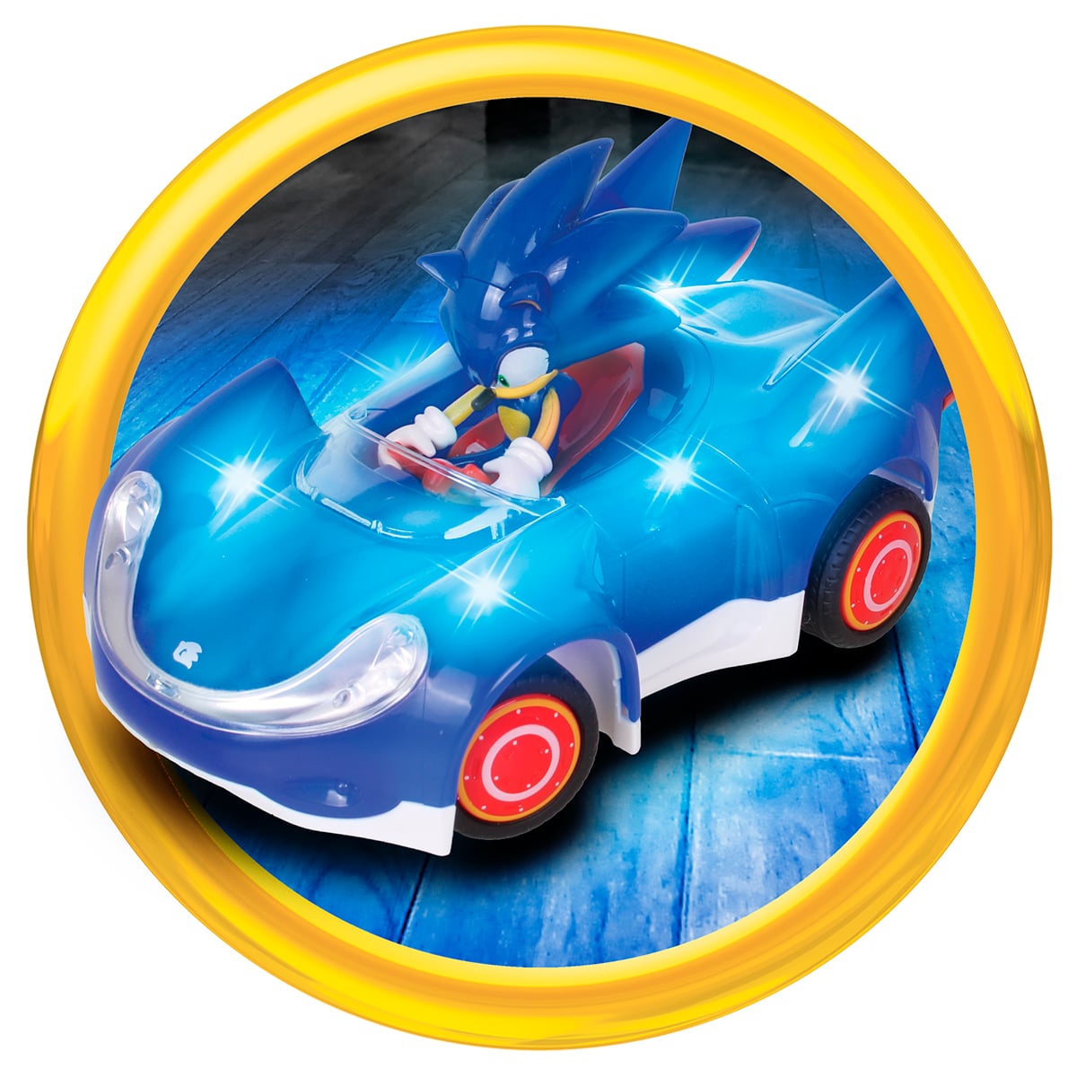 AUTO DE JUGUETE DE SONIC A CONTROL REMOTO GLOW RACER - 2