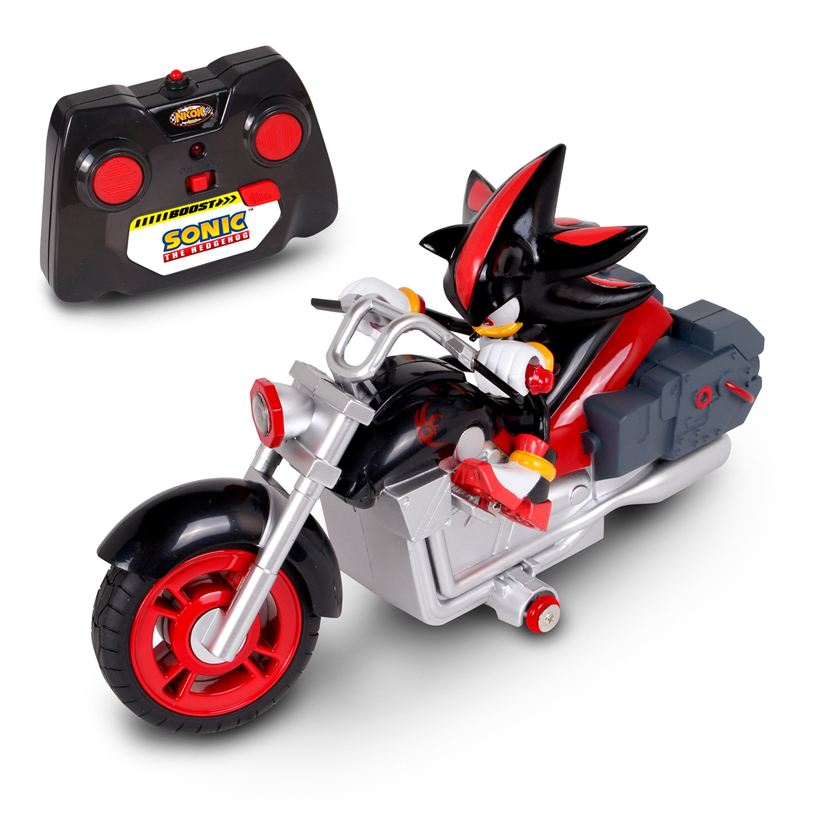 AUTO DE JUGUETE DE SONIC SHADOW A CONTROL REMOTO MOTOCICLETA CON LUCES - 1