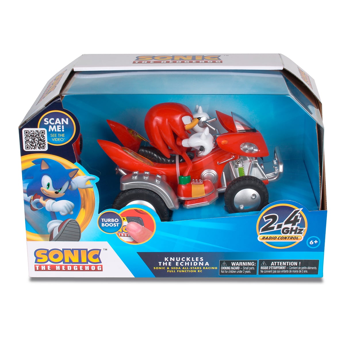 AUTO DE JUGUETE DE SONIC A CONTROL REMOTO KNUCKLES ATV CON LUCES - 2