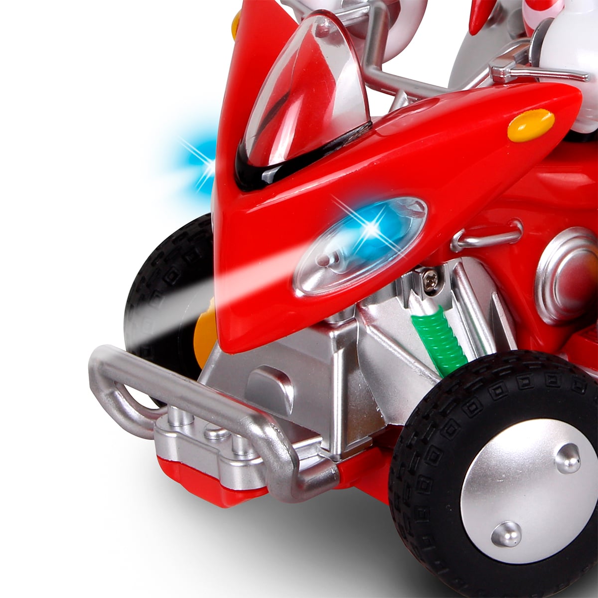 AUTO DE JUGUETE DE SONIC A CONTROL REMOTO KNUCKLES ATV CON LUCES - 3