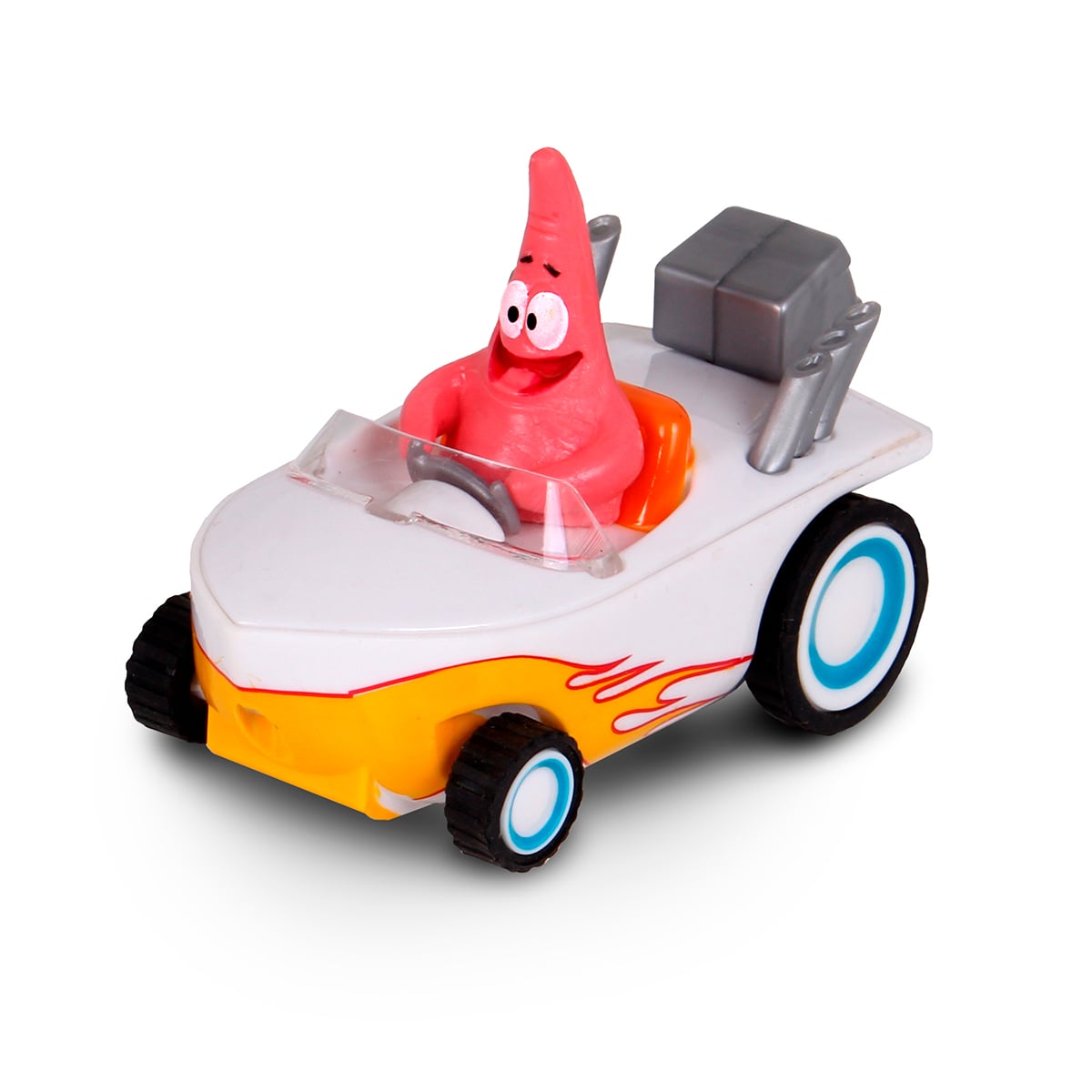 AUTO DE JUGUETE DE BOB ESPONJA PATRICIO RETROCESO AUTOMATICO LANCHA VELOZ - 1