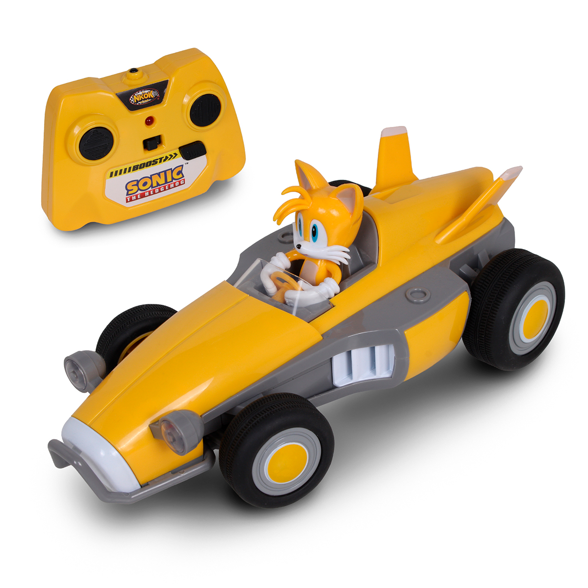 AUTO DE JUGUETE DE SONIC A CONTROL REMOTO TAILS 2.4GHZ CON MODO TURBO - 1