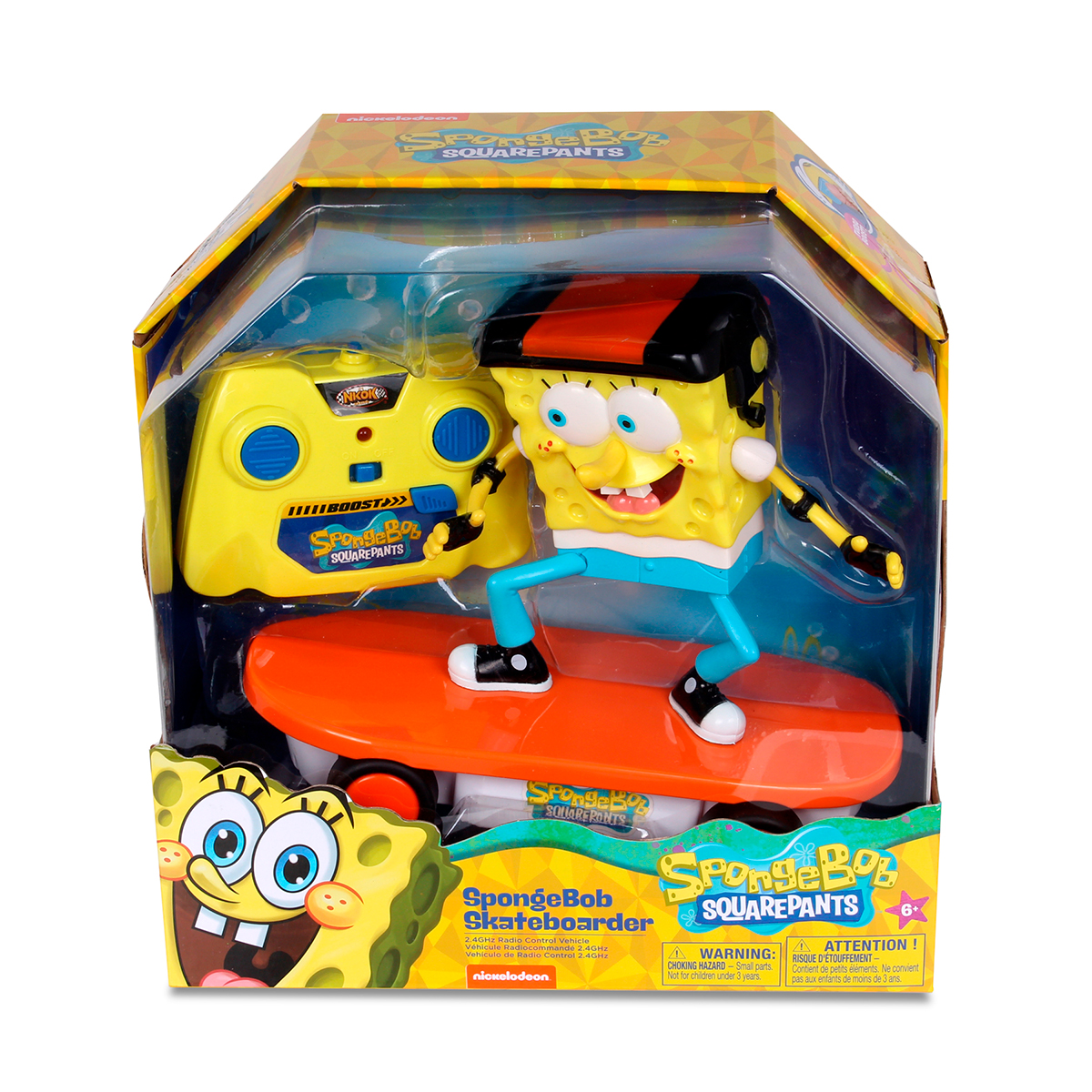 AUTO DE JUGUETE DE BOB ESPONJA A CONTROL REMOTO PATINETA - 2