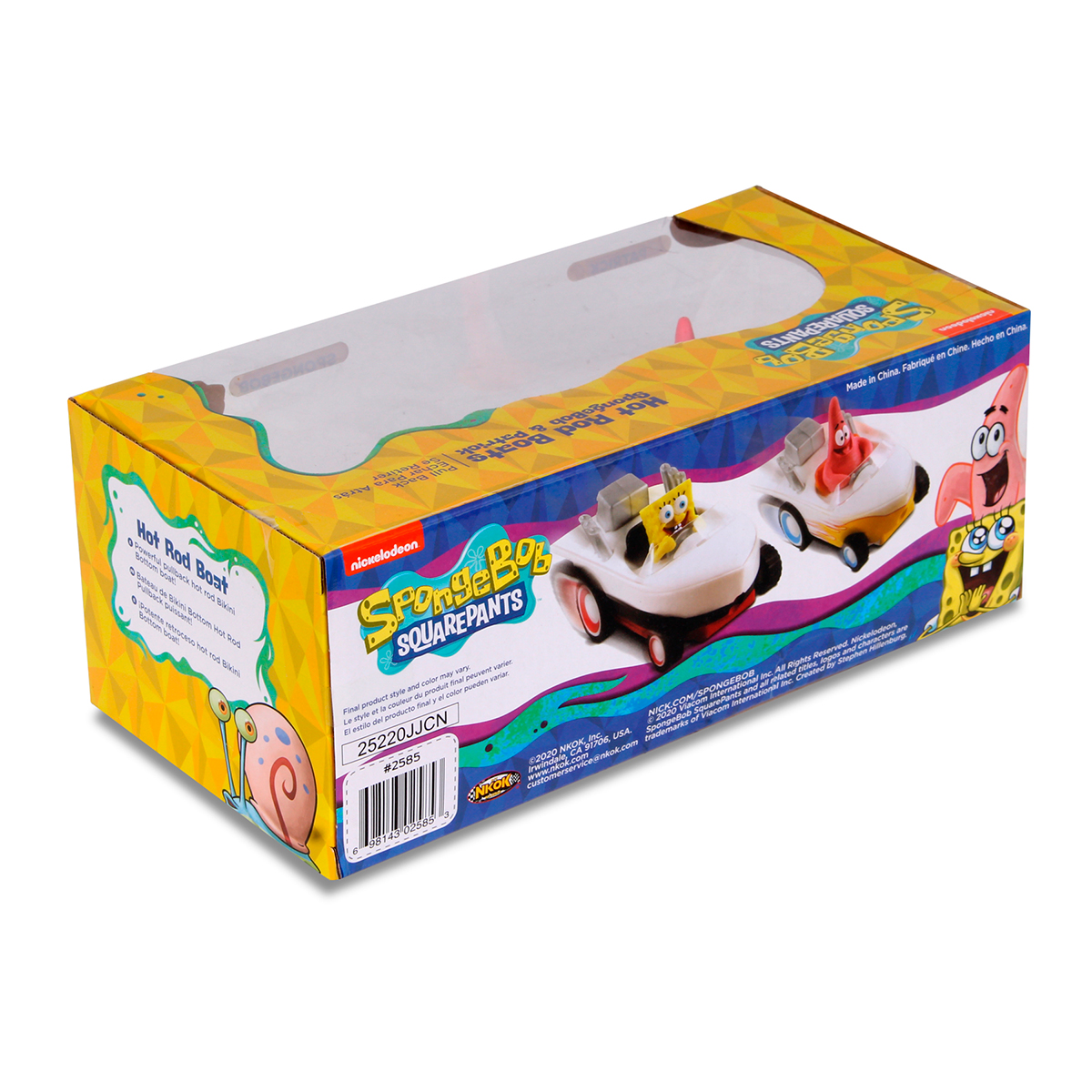 AUTO DE JUGUETE DE BOB ESPONJA Y PATRICIO LANCHAS (2 PACK) - 2