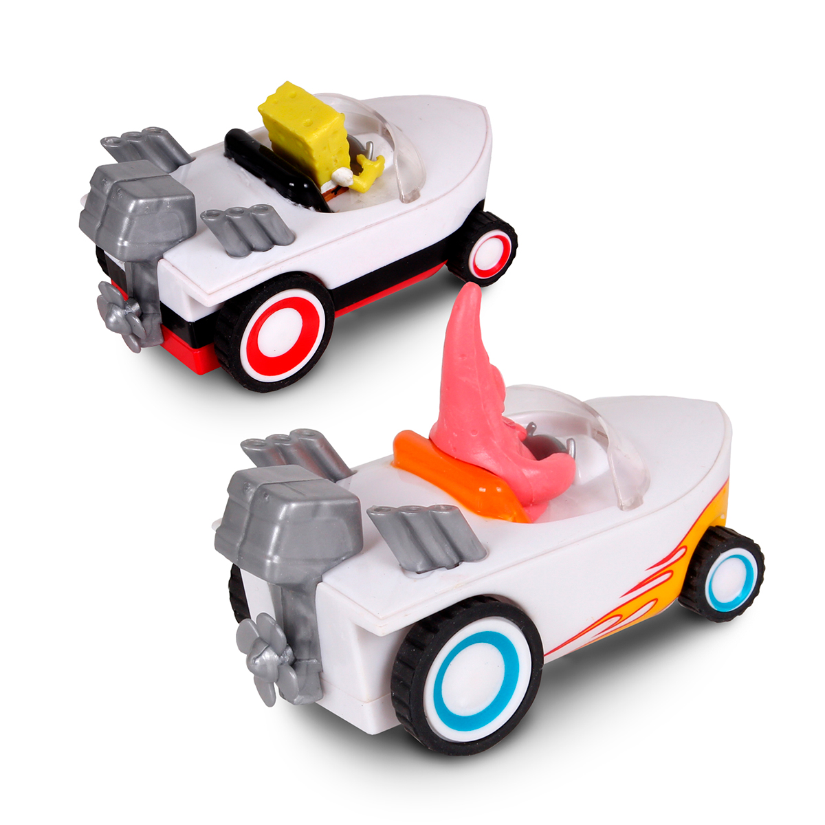 AUTO DE JUGUETE DE BOB ESPONJA Y PATRICIO LANCHAS (2 PACK) - 4