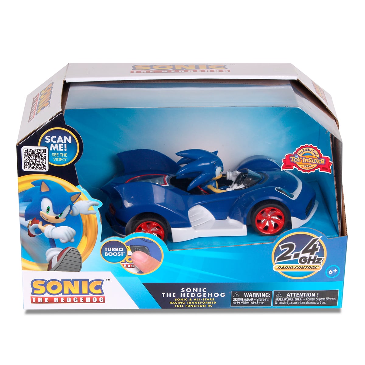 AUTO DE JUGUETE DE SONIC A CONTROL REMOTO MULTIFUNCION CON LUCES - 2
