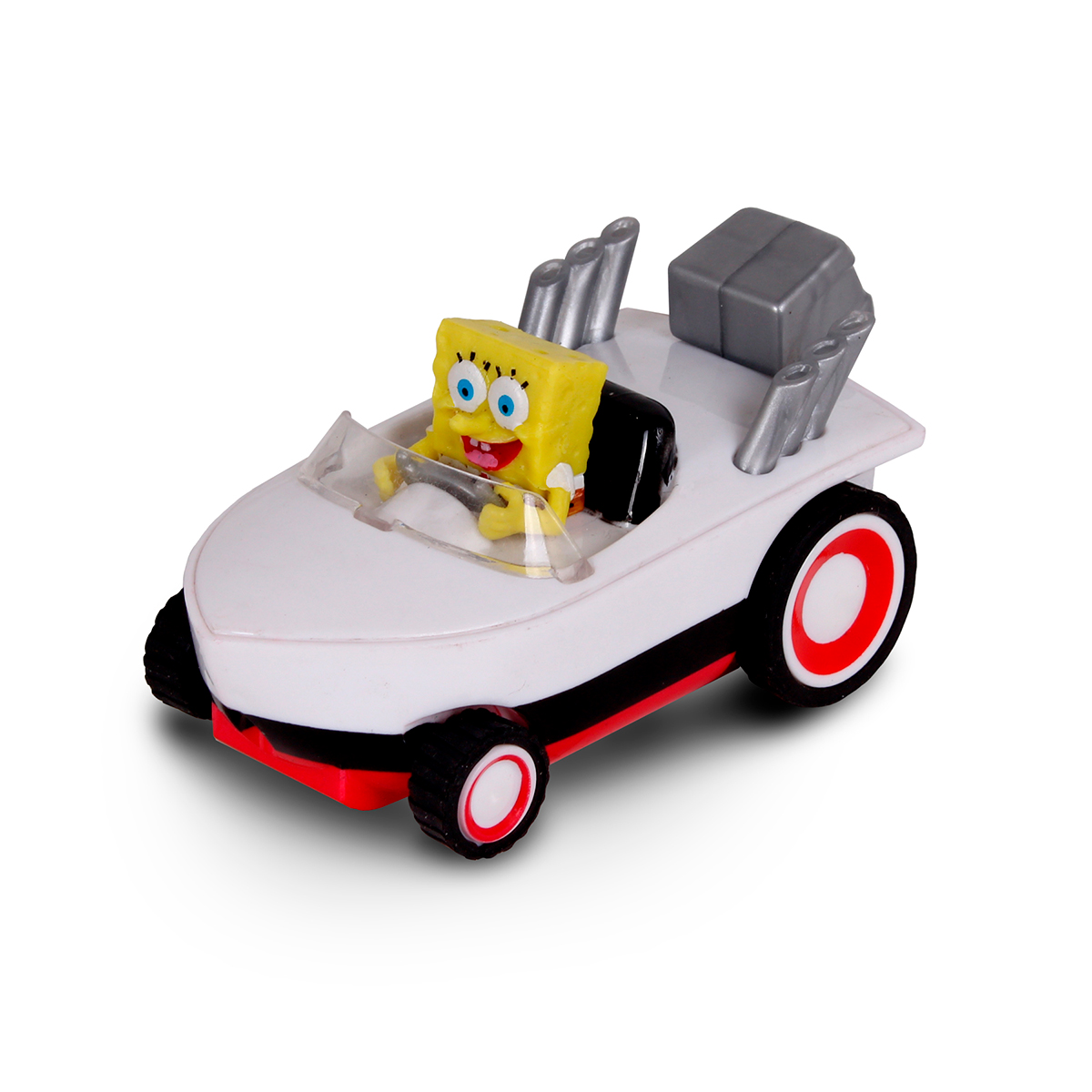 AUTO DE JUGUETE DE BOB ESPONJA RETROCESO AUTOMATICO LANCHA VELOZ - 1